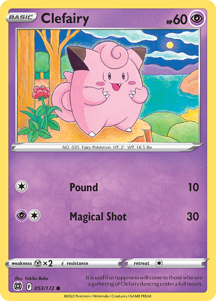 Clefairy Brilliant Stars card