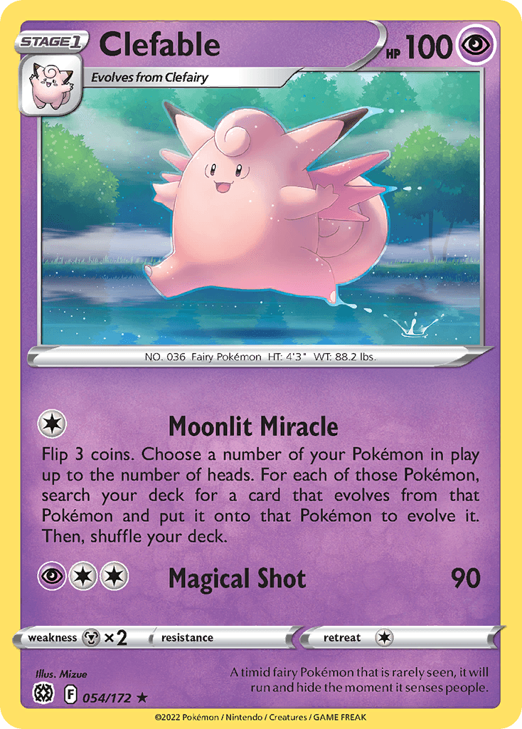 Clefable Brilliant Stars card