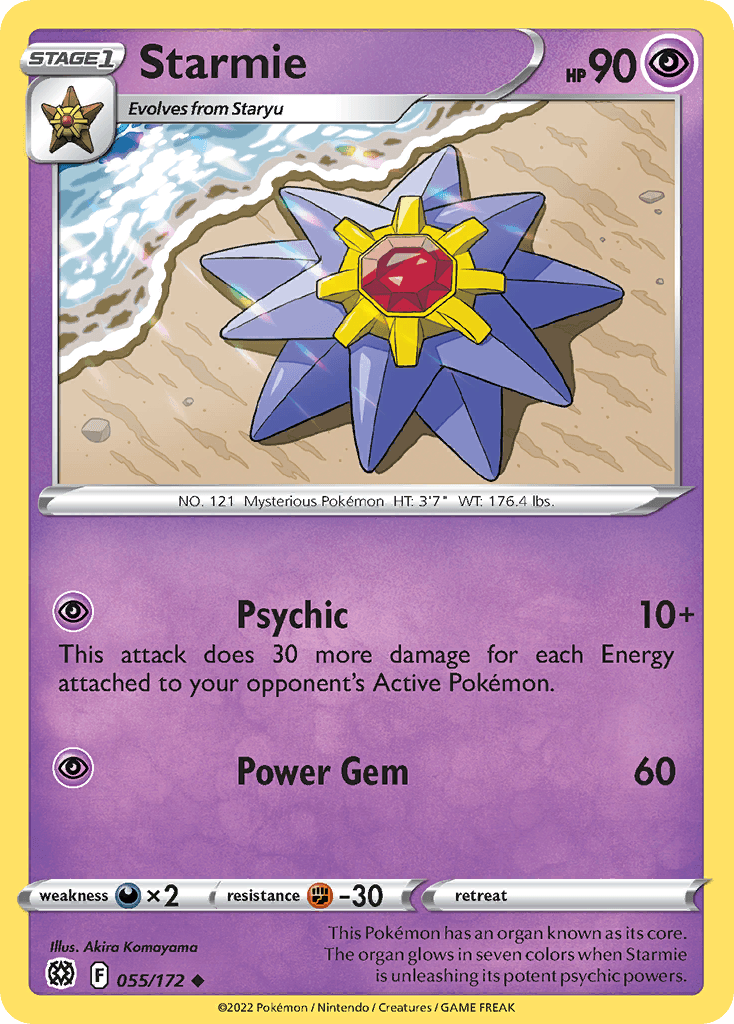 Starmie Brilliant Stars card