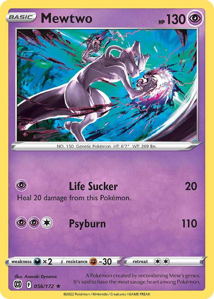 Mewtwo Brilliant Stars card