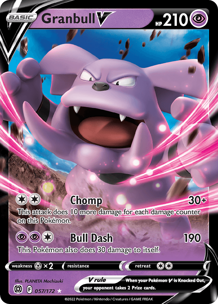 Granbull V Brilliant Stars card