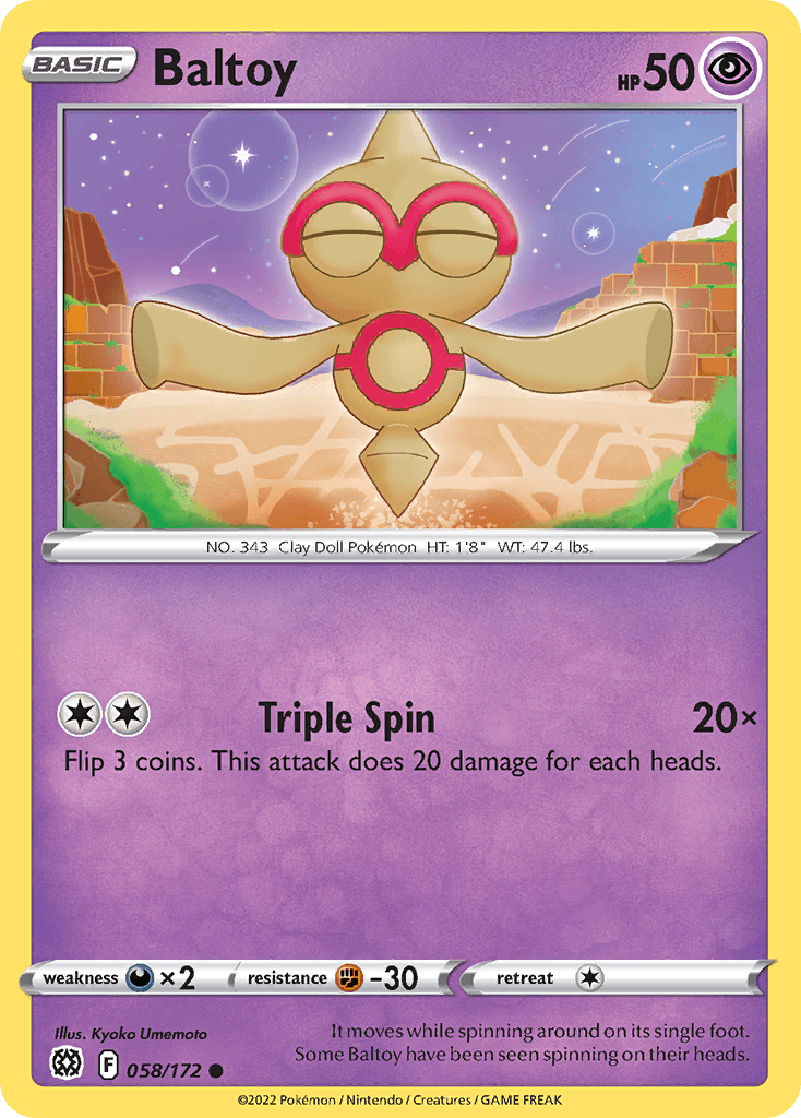 Baltoy Brilliant Stars card