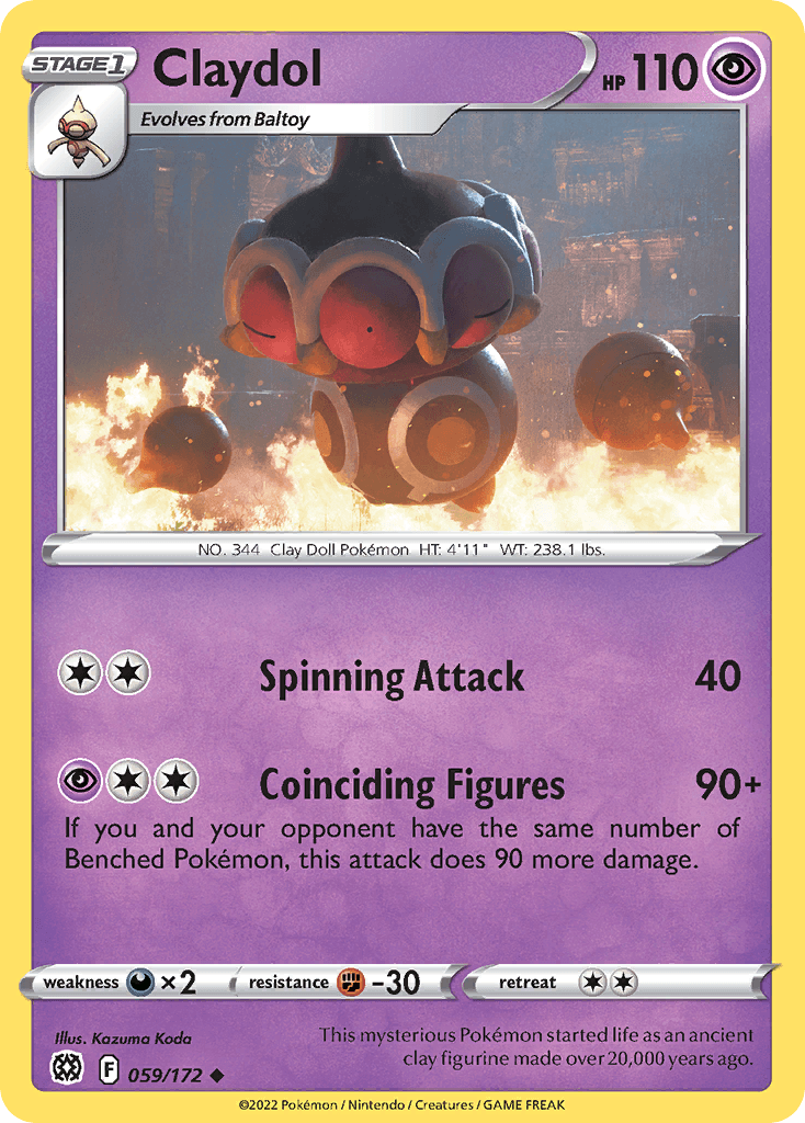 Claydol Brilliant Stars card
