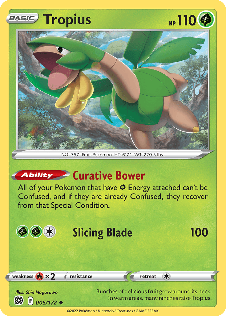 Tropius Brilliant Stars card