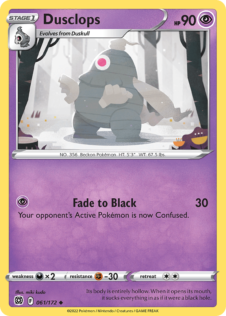 Dusclops Brilliant Stars card