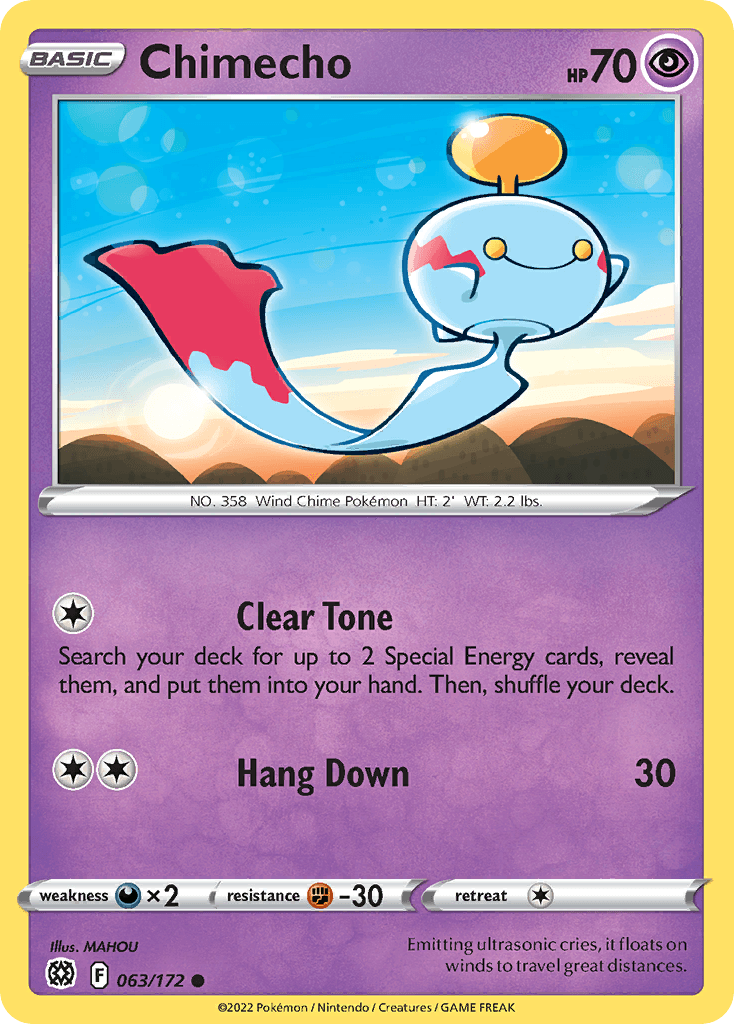 Chimecho Brilliant Stars card