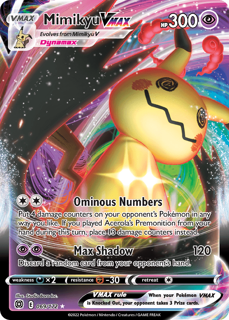 Mimikyu VMAX Brilliant Stars card