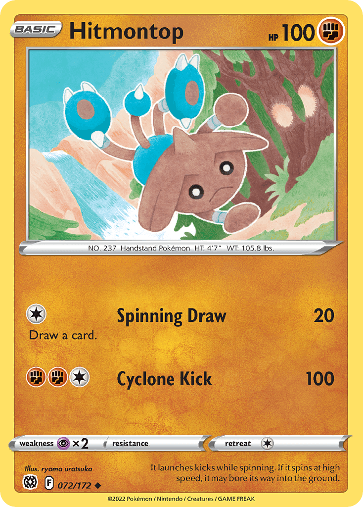 Hitmontop Brilliant Stars card