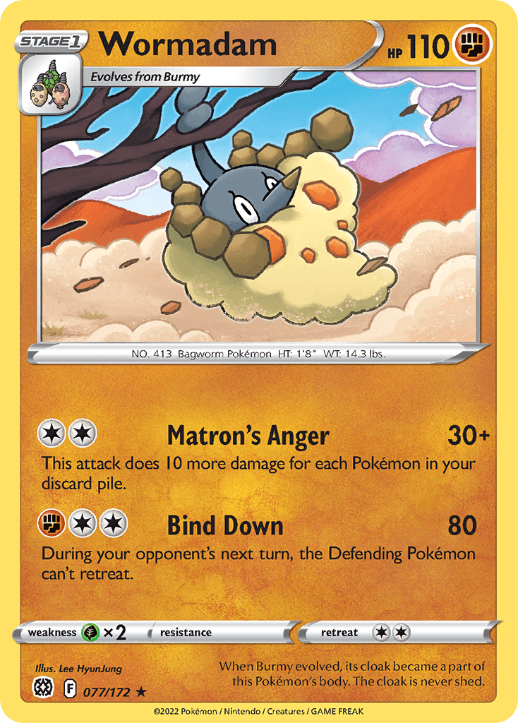 Wormadam Brilliant Stars card