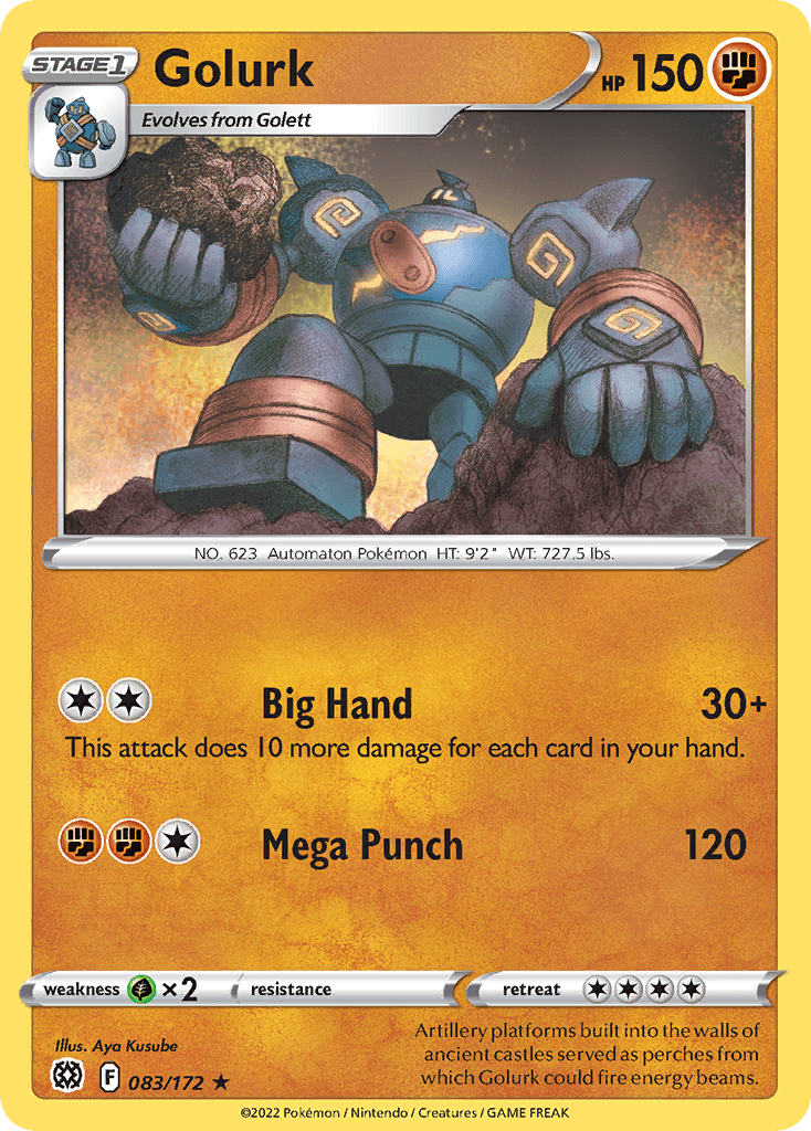 Golurk Brilliant Stars card