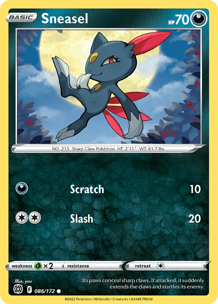 Sneasel Brilliant Stars card
