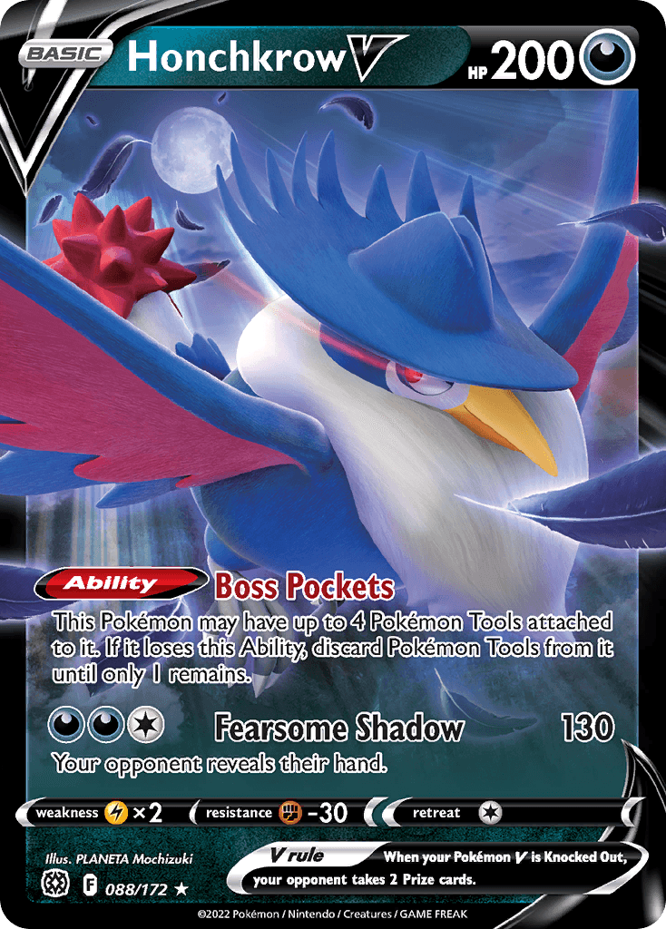 Honchkrow V Brilliant Stars card
