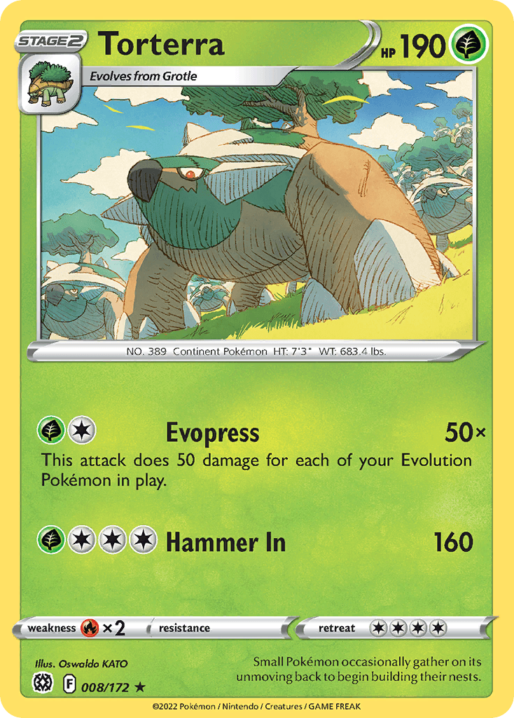Torterra Brilliant Stars card