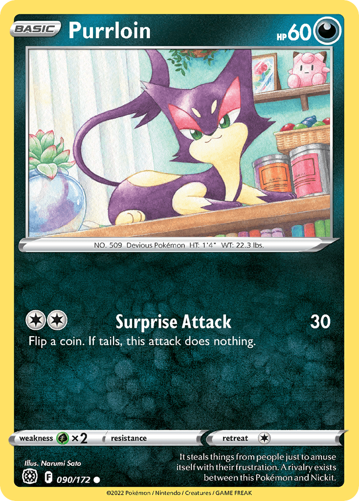 Purrloin Brilliant Stars card