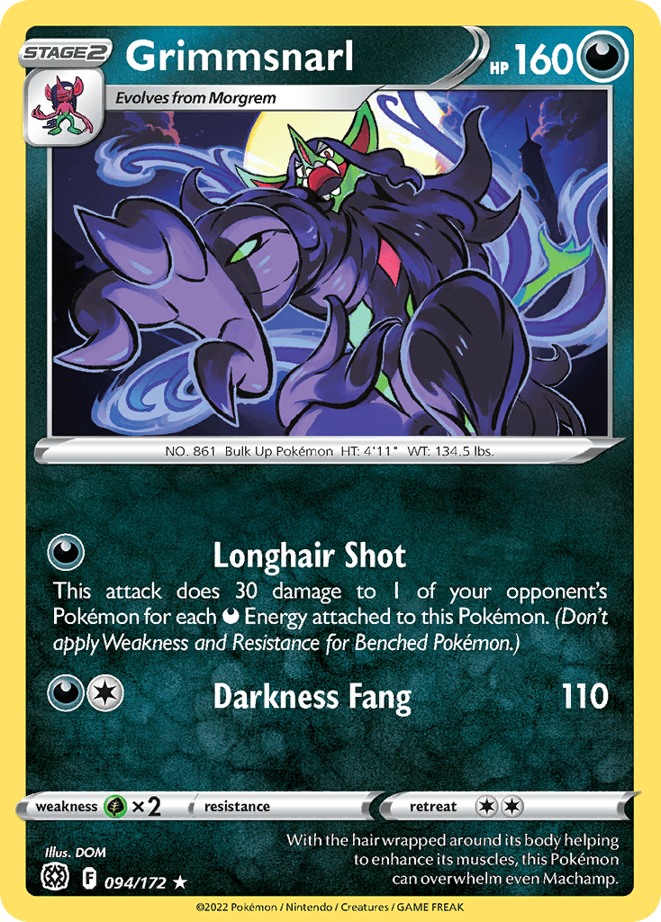 Grimmsnarl Brilliant Stars card