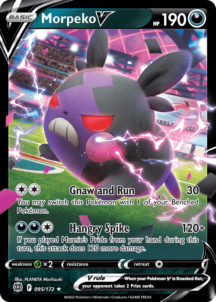 Morpeko V Brilliant Stars card