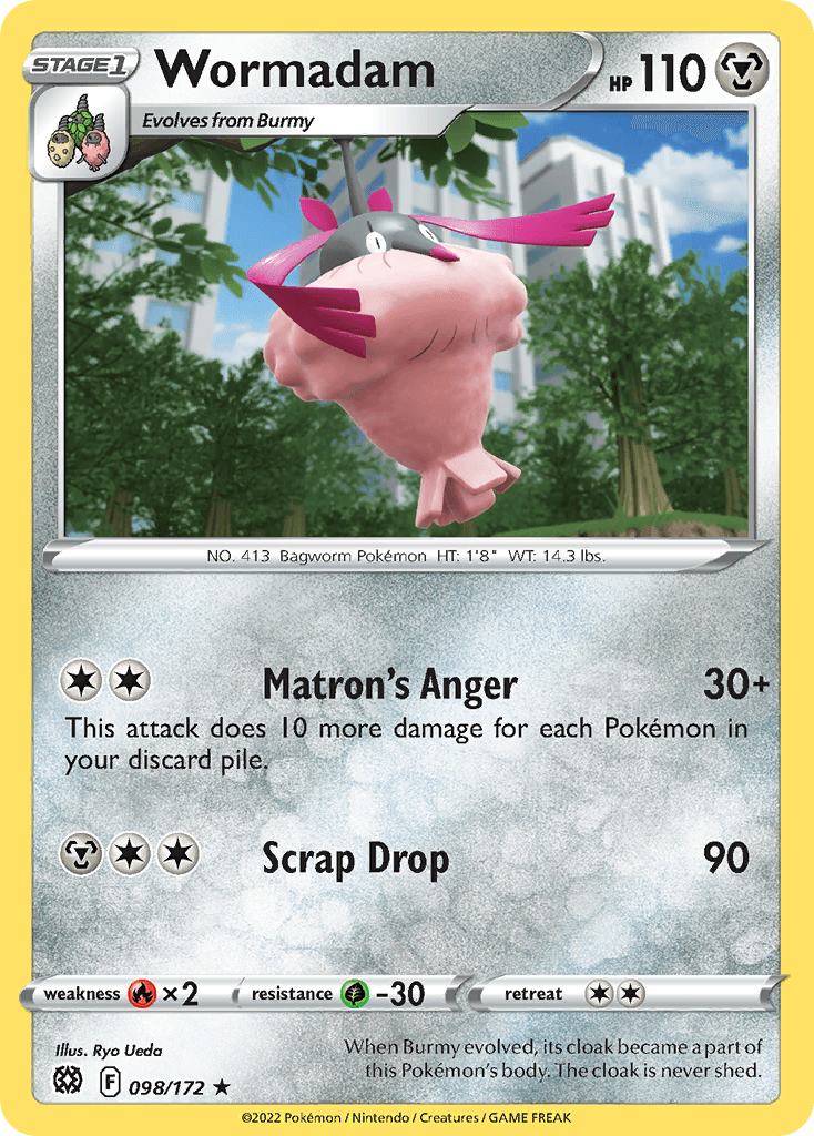 Wormadam Brilliant Stars card