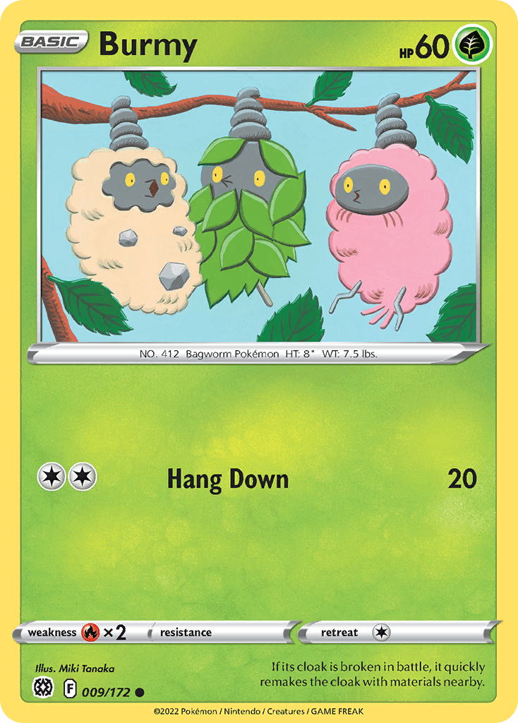 Burmy Brilliant Stars card