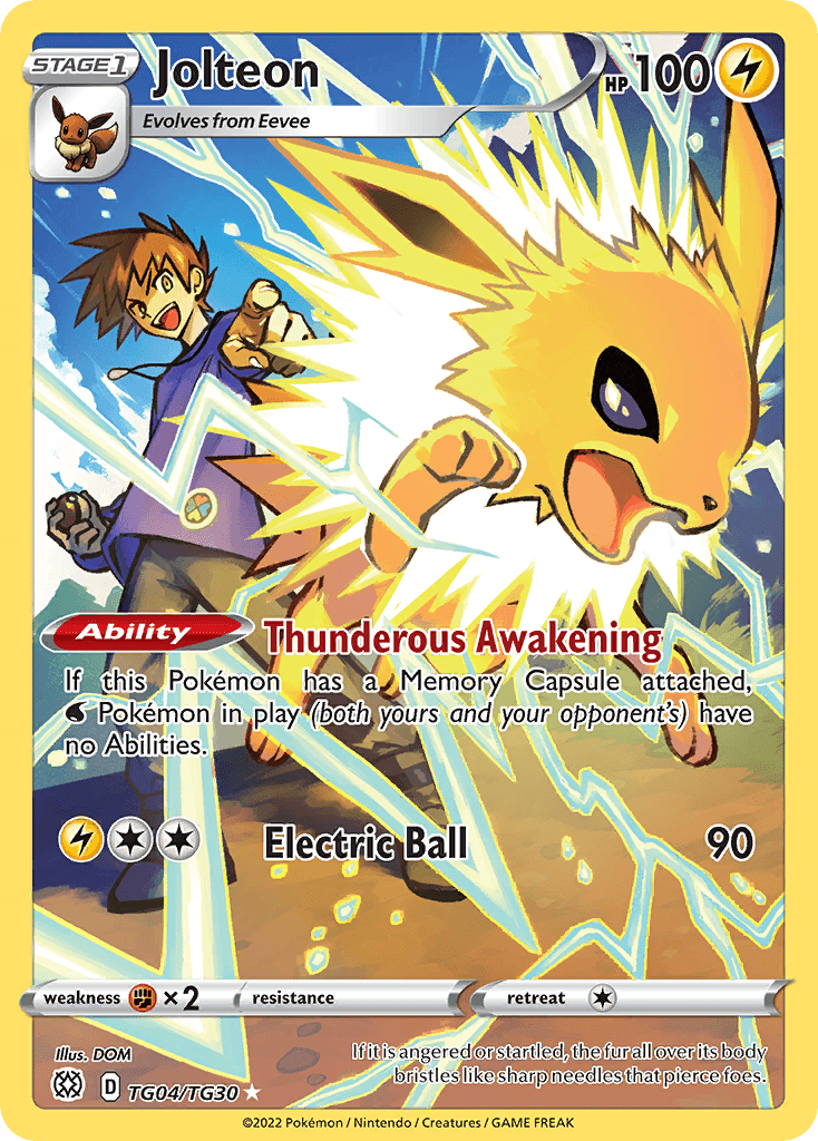 Jolteon Brilliant Stars Trainer Gallery card