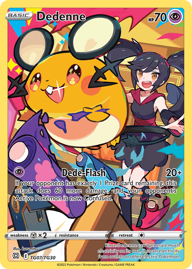 Dedenne Brilliant Stars Trainer Gallery card