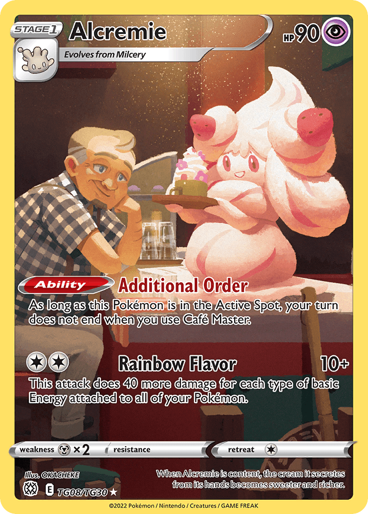 Alcremie Brilliant Stars Trainer Gallery card