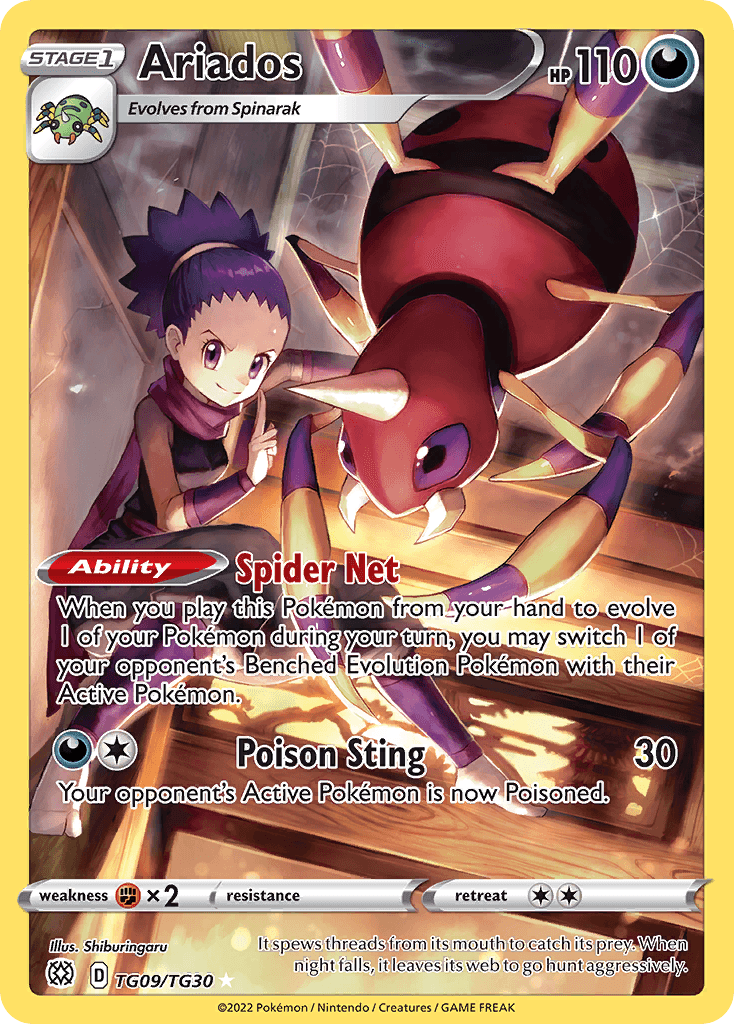 Ariados Brilliant Stars Trainer Gallery card