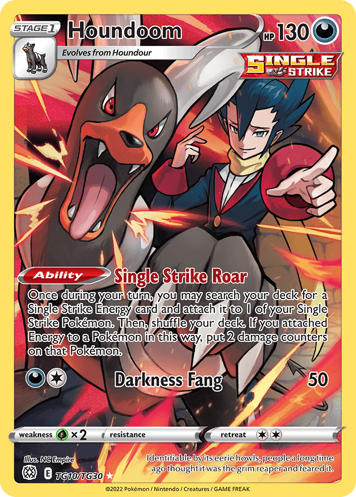 Houndoom Brilliant Stars Trainer Gallery card