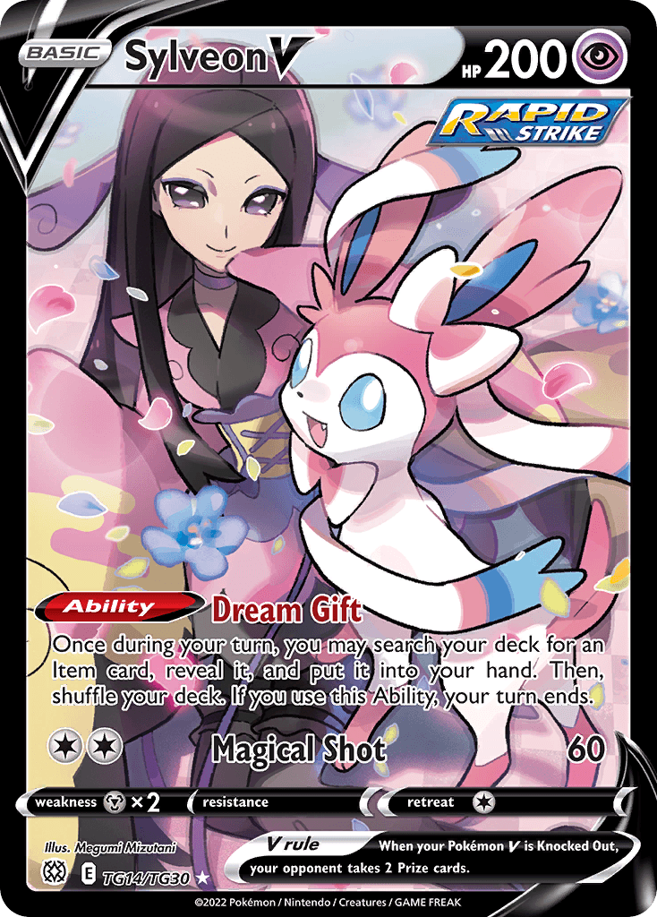 Sylveon V Brilliant Stars Trainer Gallery card