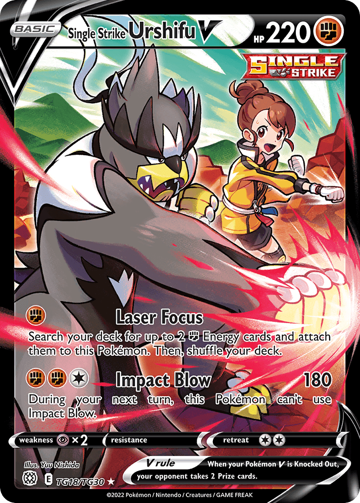 Single Strike Urshifu V Brilliant Stars Trainer Gallery card