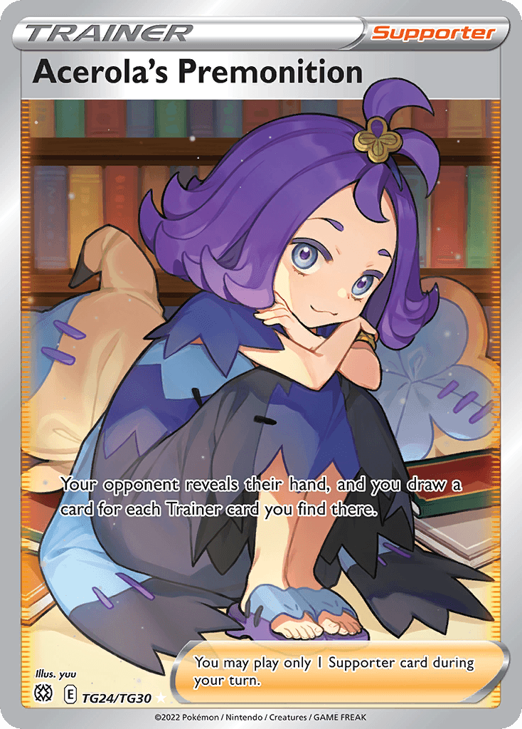 Acerola's Premonition Brilliant Stars Trainer Gallery card