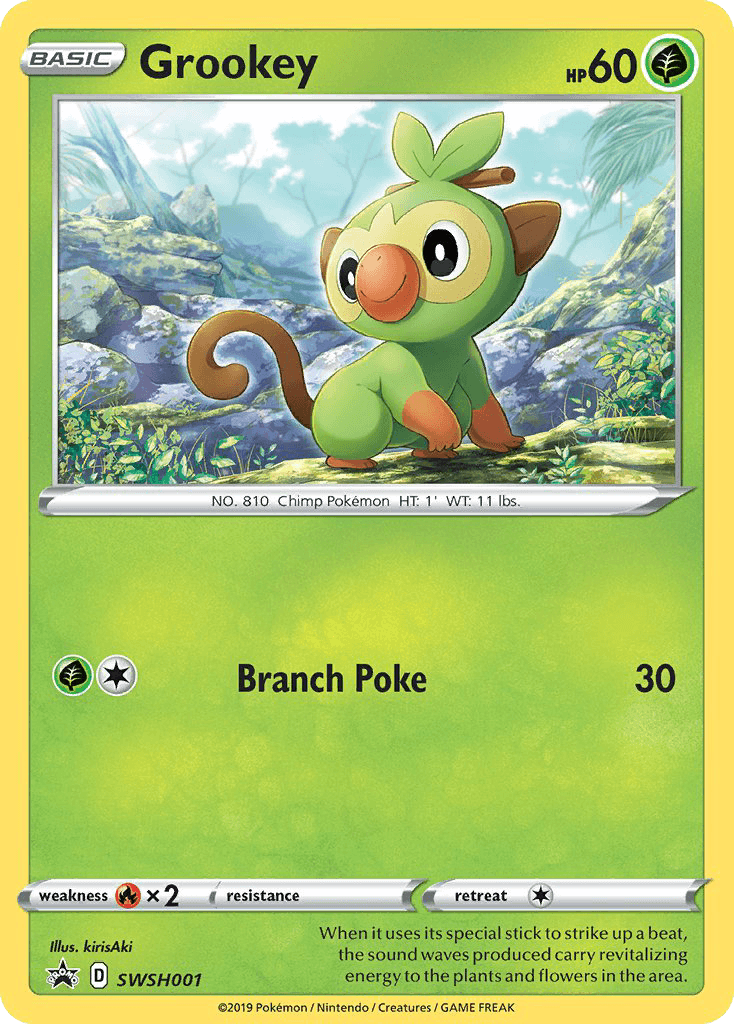 Grookey SWSH Black Star Promos card