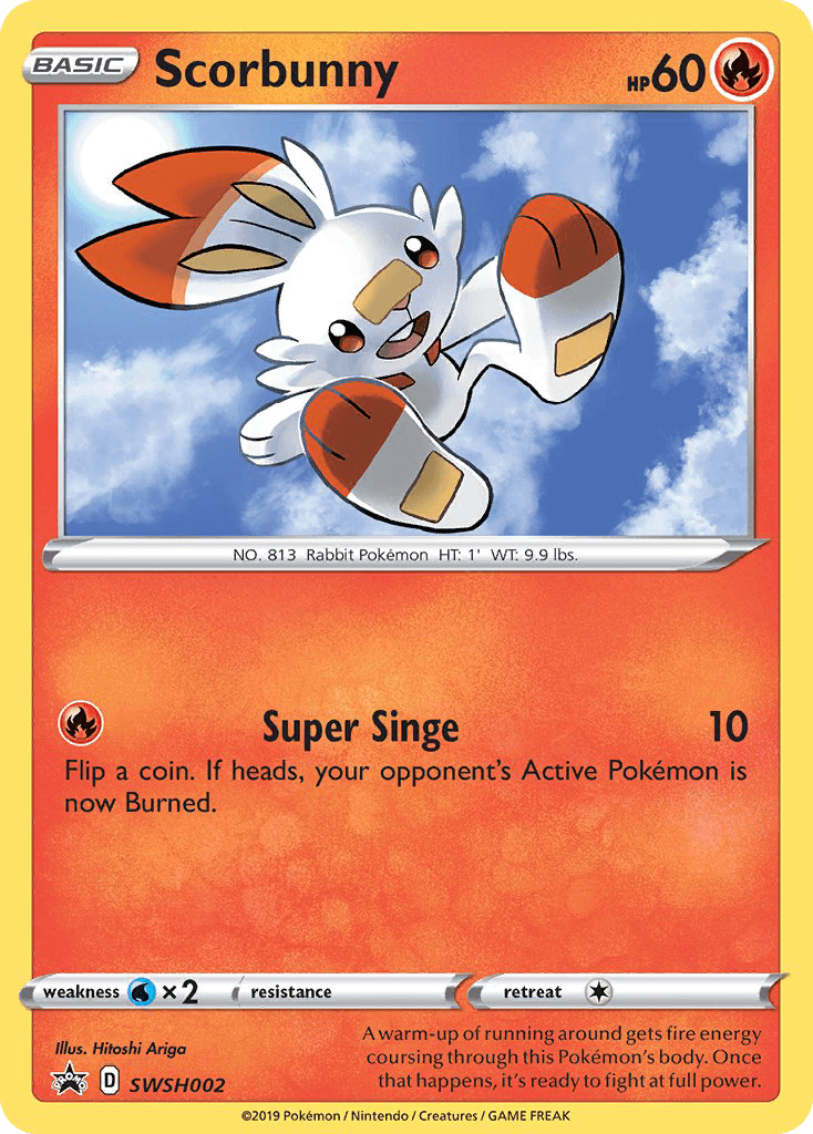 Scorbunny SWSH Black Star Promos card