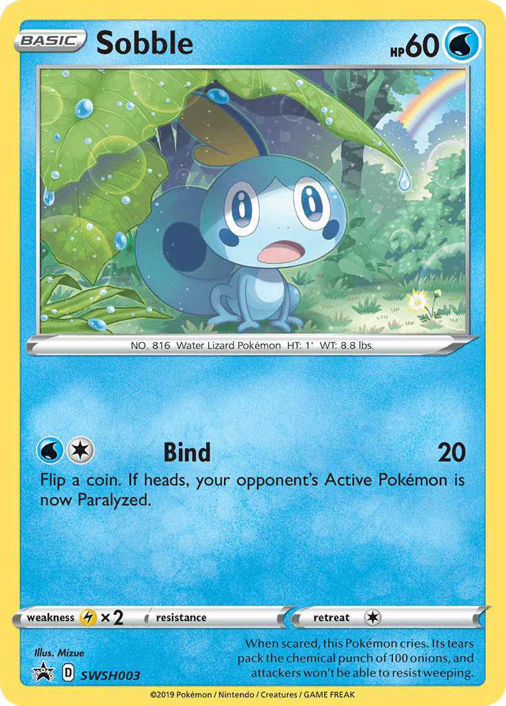 Sobble SWSH Black Star Promos card