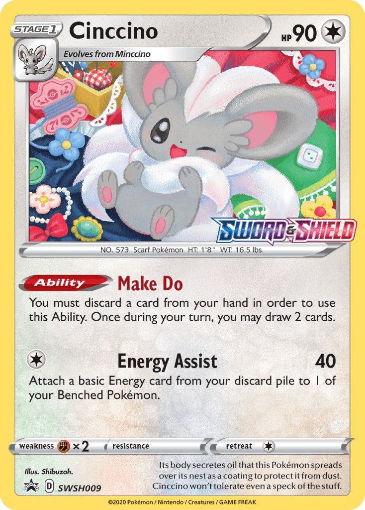 Cinccino SWSH Black Star Promos card