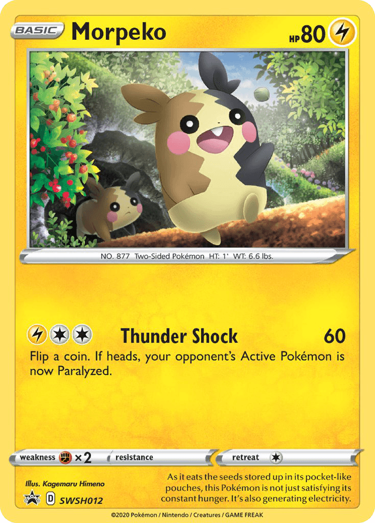Morpeko SWSH Black Star Promos card