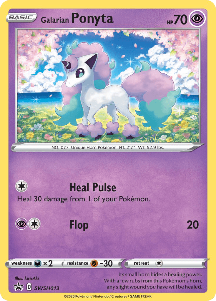 Galarian Ponyta SWSH Black Star Promos card