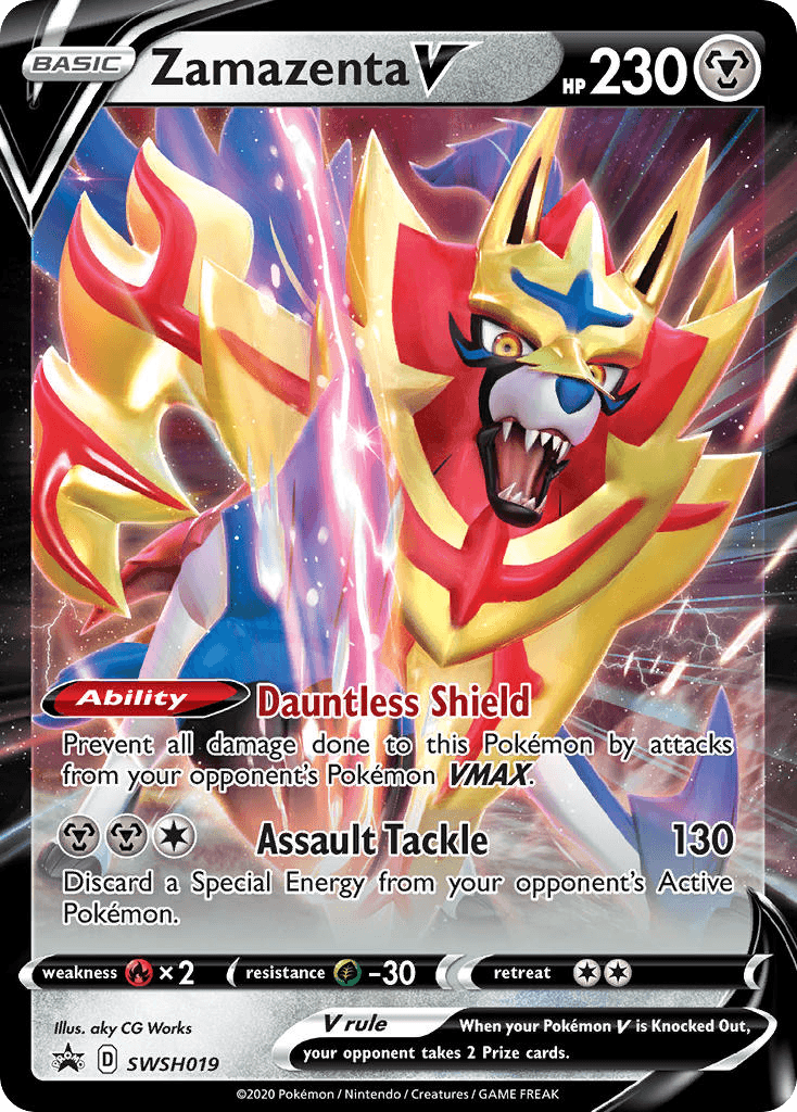 Zamazenta V SWSH Black Star Promos card