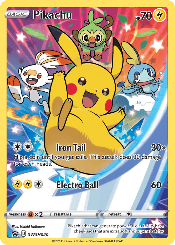 Pikachu SWSH Black Star Promos card
