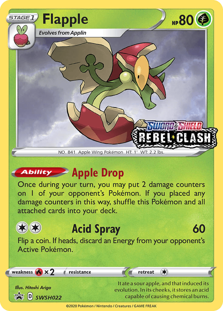 Flapple SWSH Black Star Promos card