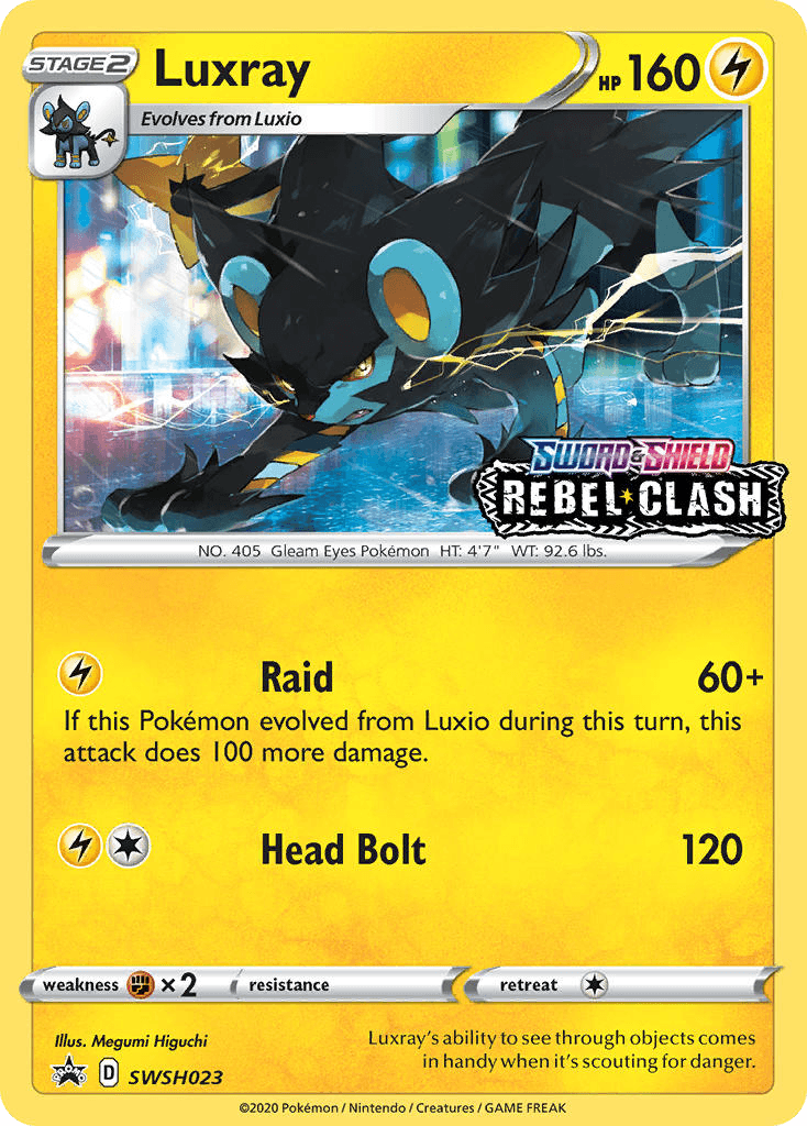 Luxray SWSH Black Star Promos card