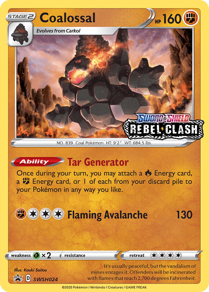 Coalossal SWSH Black Star Promos card