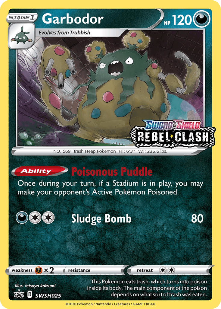 Garbodor SWSH Black Star Promos card
