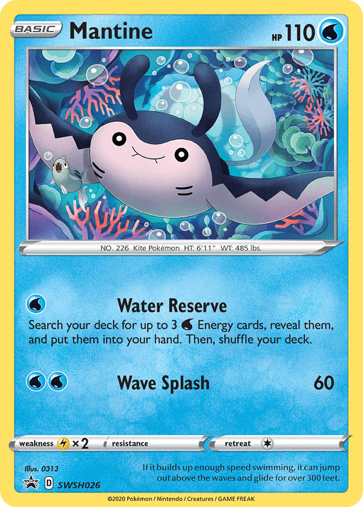 Mantine SWSH Black Star Promos card