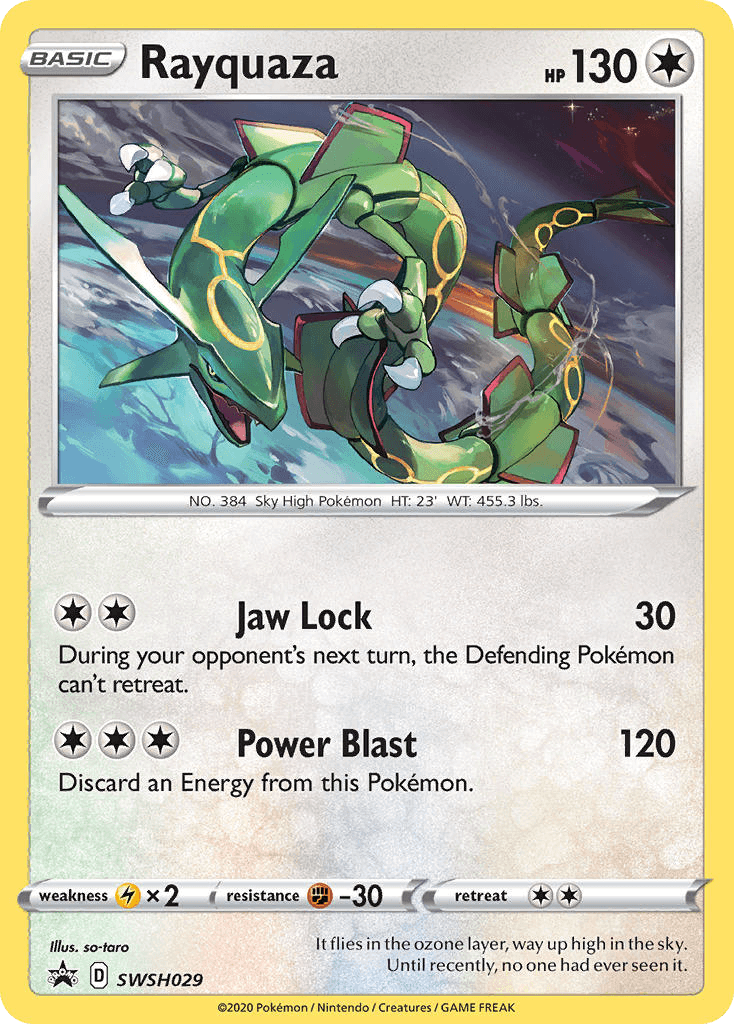 Rayquaza SWSH Black Star Promos card