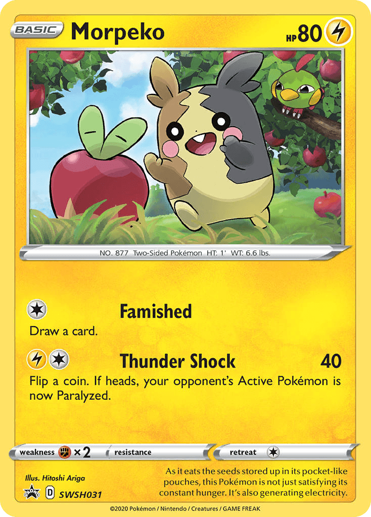 Morpeko SWSH Black Star Promos card