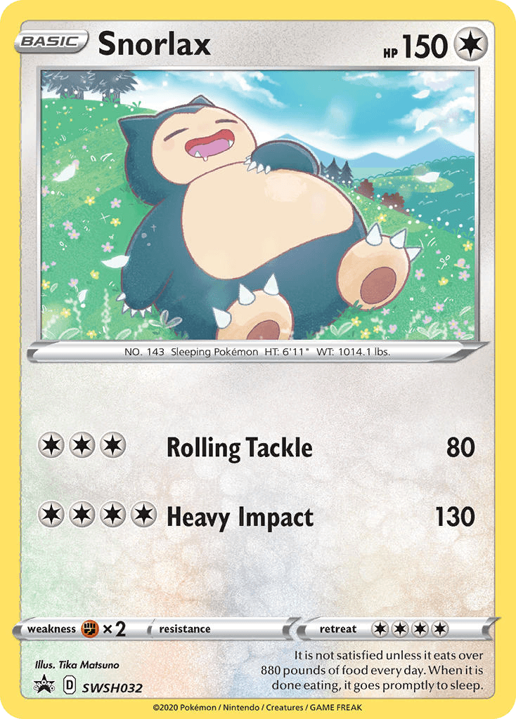 Snorlax SWSH Black Star Promos card