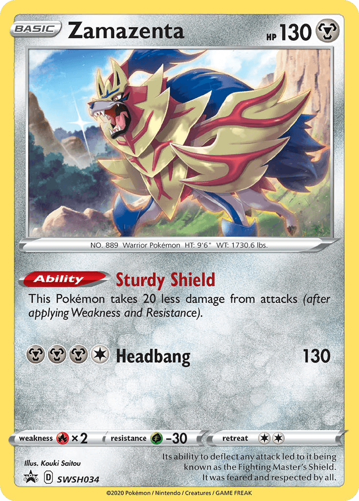 Zamazenta SWSH Black Star Promos card