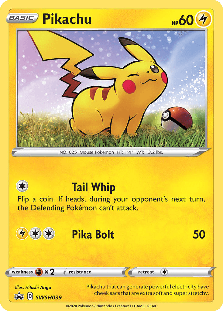 Pikachu SWSH Black Star Promos card