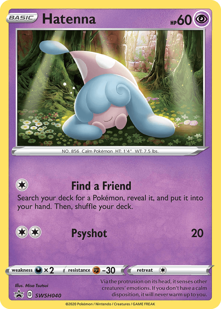 Hatenna SWSH Black Star Promos card