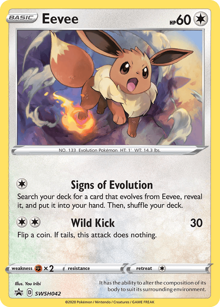 Eevee SWSH Black Star Promos card